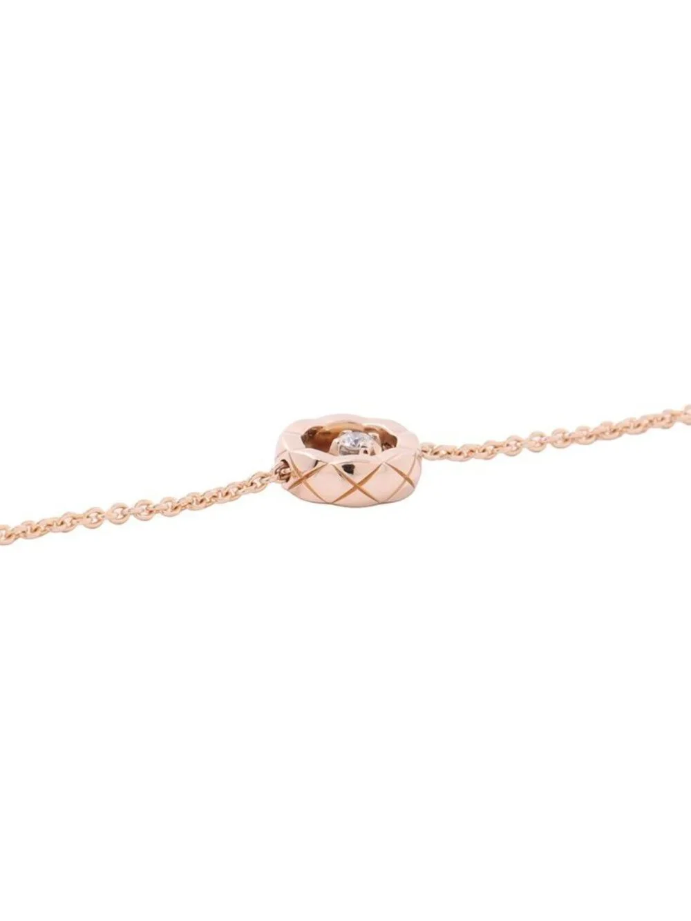 Chanel Bracelet Coco Crush Collection Diamond 0.03 Ct 18k Pink Gold